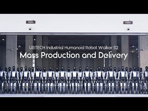 UBTECH Walker S2 - World’s First Mass Delivery of Humanoid Robots