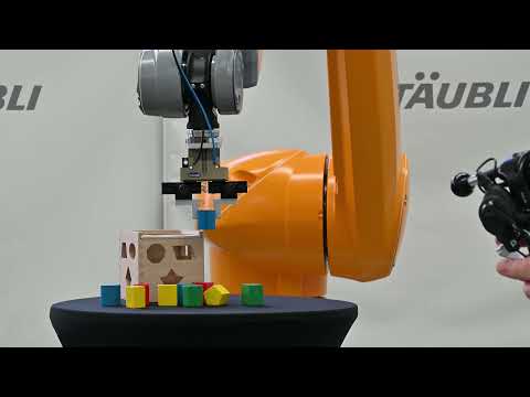 Use powerfull industrial robots like STAUBLI TX2-160 to do waste sorting in sensitive environments