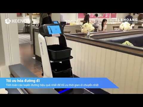 Khám phá Robot dịch vụ Keenon T9 tại Nhà hàng buffet Ashley Queens